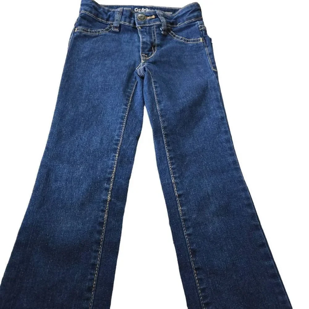 Cat & Jack straight jeans 6 slim super stretch